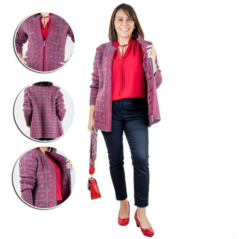 Chaqueta Jakar Escote Redondo Shaarabuy | Yordall