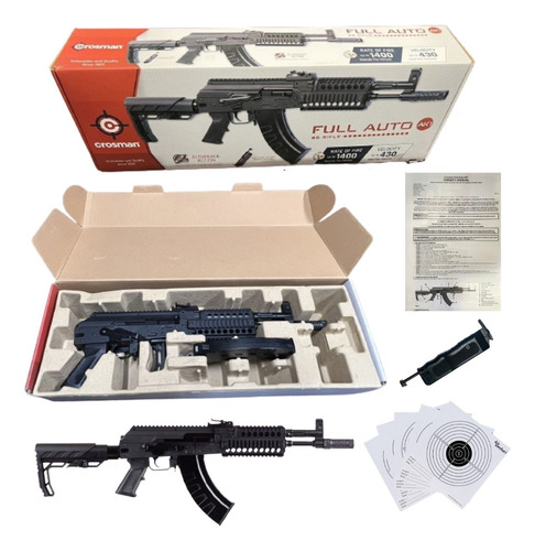 Rifle Ak1 Full Auto Crosman .177 430fps Co2 Xchws C