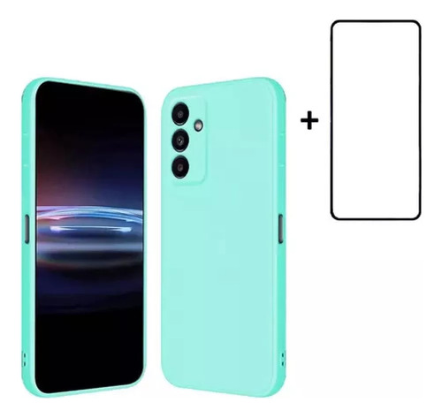 Carcasa Terciopelo + Lamina Completa Para Samsung A34 5g