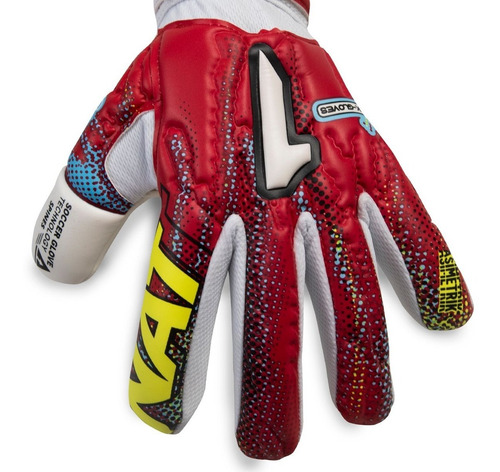 Imagen 2 de 6 de Guantes De Portero Rinat Asimetrik Stellar Spine Semi In Red
