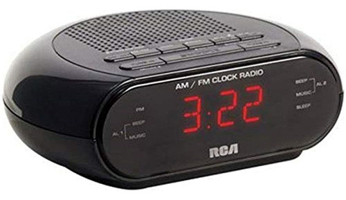 Rca Usb De Carga Radio Reloj Rc205 Rojo