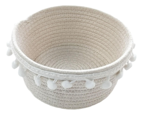 Cesta De Almacenamiento Tejido A Mano Cesta De Pan 20cmx10cm
