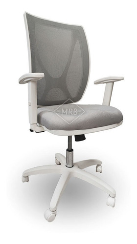 Sillon Ejecutivo Alma Red Blanca ,brazos Regulables