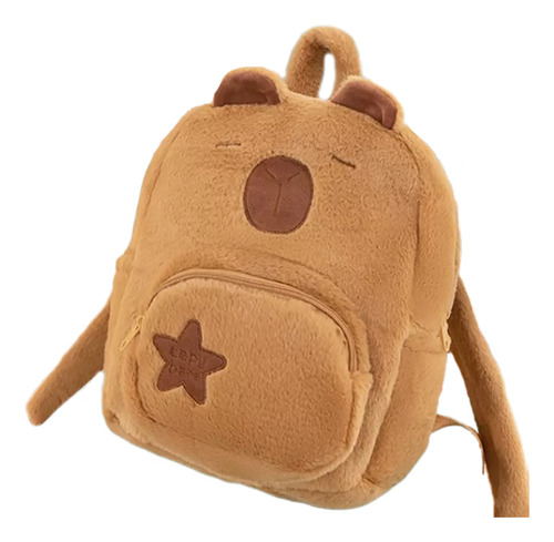 Bonita Mochila De Peluche De Capibara, Divertida Mochila De