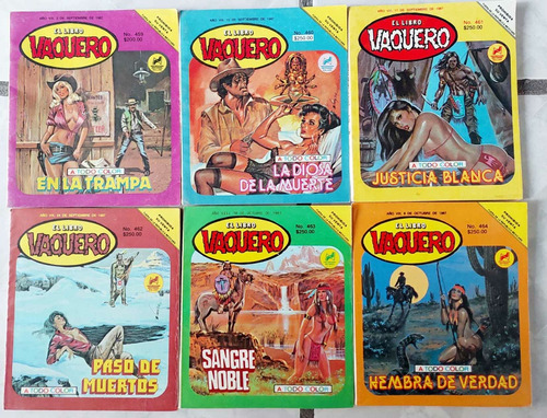 6 Revistas El Libro Vaquero No. 459