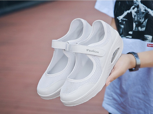 Zapatillas De Deporte Malla Con Colchón De Aire Para Mujer