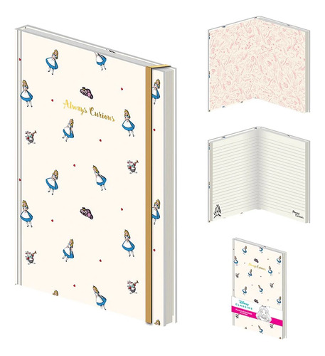 Libreta A5 Premium Alice In Wonderland Always Curious