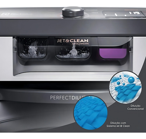 Máquina de Lavar Electrolux LEC17 Branca 17kg Premium Care com Cesto Inox e Jet&clean 127V