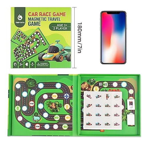 Juego De Carreras De Autos Magnéticos Para Niños De 3 A 8 De