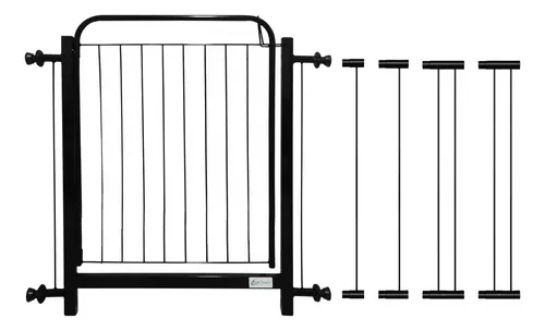 comprar Portão Pet Cães Cachorro Grade Segurança Bebês 78 A 112cm