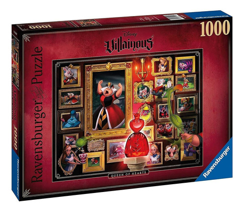 Rompecabezas Reina De Corazones Villano 1000 Pz Ravensburger