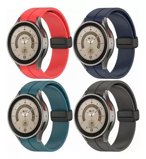 4 Correas Magnétic Para Samsung Galaxy Watch 5 Pro 4 Classic