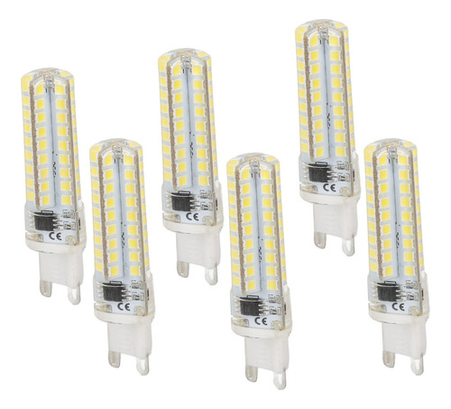 Bombillas Led G9, 6 Unidades, 450 Lm, Regulables, 72 Led, Re