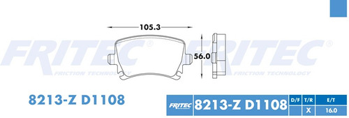 Balatas Trasero Audi S3 2010 2l Fritec Ceramicas D1108 Fmsi