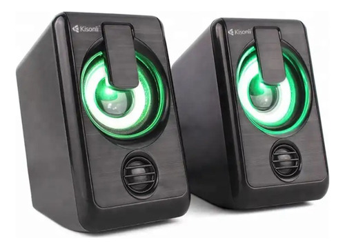 Parlantes Gamer Stéreo Portátiles Con Luces Led - L1010