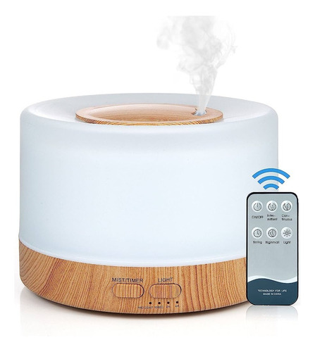 Humidificador Purificador Ambientador Con Control Y Esencia