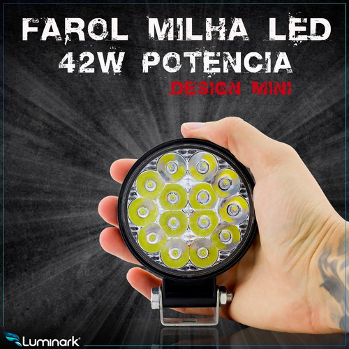 Imagem 3 de 6 de 4x Farol Auxiliar Milha Led 18w 200 Metros 12v 24v Classe A