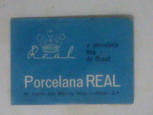 Encarte Promocional  -porcelana Real  - Mapa De São Paulo