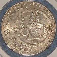 Moneda De 20 Pesos  Cultura Maya, Nickel