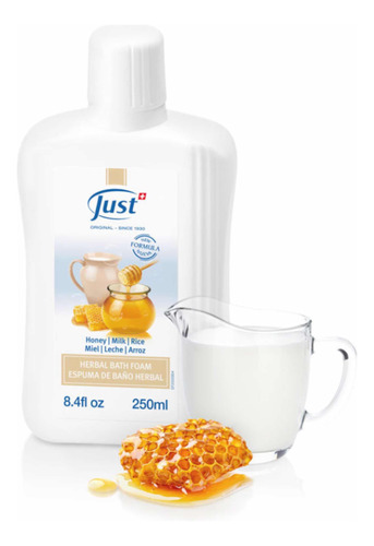 Espuma De Baño Leche, Miel Y Arroz Just 250 Ml