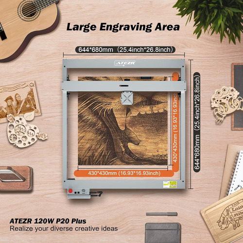 Atezr P20 Plus - Cortador Láser De 120 W
