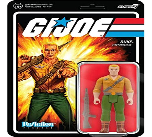 Super7 G.i. Joe Reaction Duke Figura 3.75 