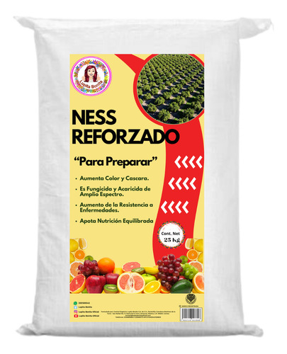 Ness en polvo concentrado fungicida y acaricida 25kg