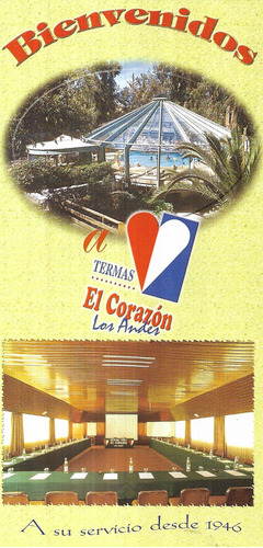 Folleto Tríptico Promoción Termas El Corazón Los Andes