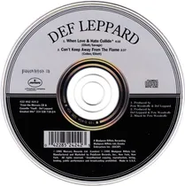 Comprar Def Leppard - When Love & Hate Collide Cd Promo P78 Ks