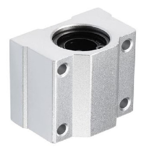 Pack 6 Scs12uu Pillow Block Alumínio Rolamento Linear 12mm