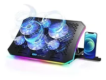 Comprar Base Enfriadora Con Luces Rgb Para Laptop Color Azul
