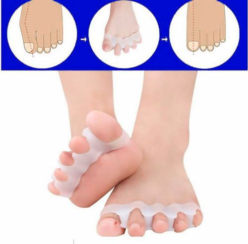 Set Corrector Juanetes, Separador Dedos Manicure Combo Color Blanco