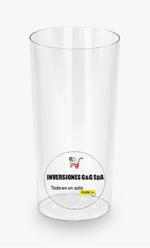 Vasos De Acrílico Largos Coctelería Tragos 340ml (11,50onz) 