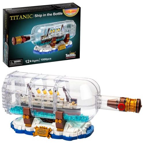 Kit De Construcción De Barco Una Botella Titanic, Conj...