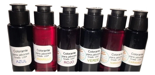 Kit De 6 Colorantes De Uso Cosmético Para Jabones, Etc