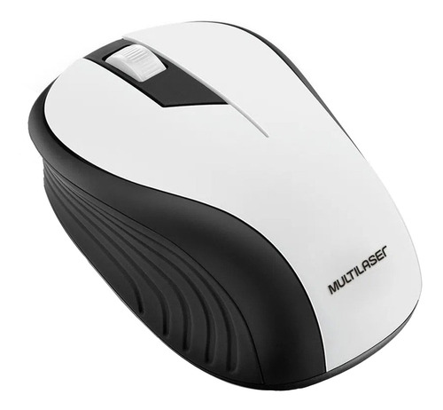 Imagem 1 de 1 de Mouse sem fio Multilaser  Office MO216 branco e preto