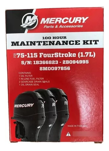 Kit Revisão Motor De Popa Mercury 90/115hp Completo C/ Óleo