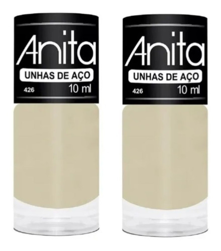 Kit Com 2 Unhas De Aço - Esmalte Anita Linha Tratamento 