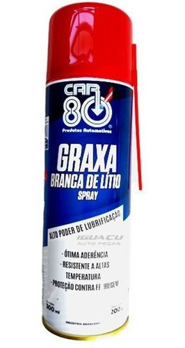 Graxa Branca De Lítio Spray 300ml Car80