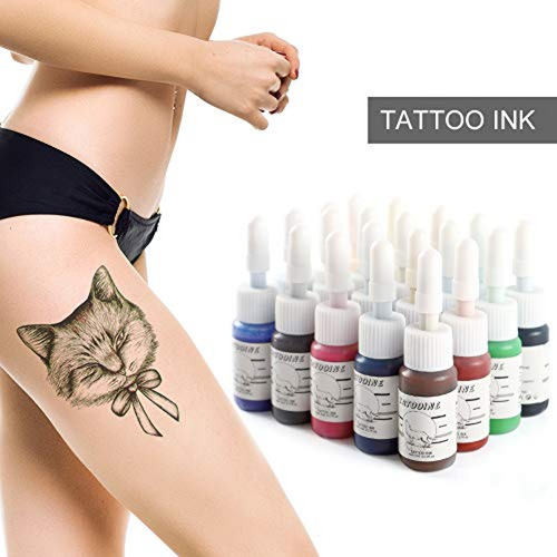 Imagen 7 de 9 de Tinta Para Tatuaje Tatooine Tattoo Ink Set 20 Colores Profes
