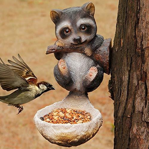 Juegoal - Alimentador Para Pájaros Con Forma De Mapache Para