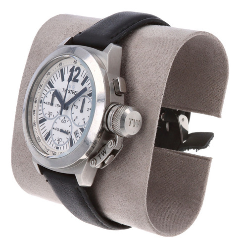 Reloj Para Hombre Tw Steel *canteen*. Negro Plateado Blanca (Usado)