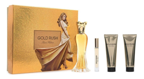 Estuche Paris Hilton Gold Rush 100ml + Regalos-100%original