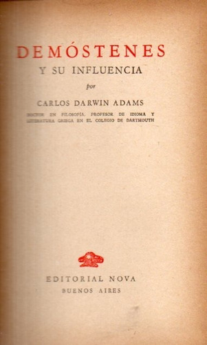 Demostenes Y Su Influencia Carlos Darwin 