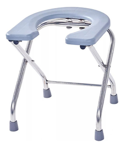 Cadeira De Vaso Sanitário Para Idosos Cinza 38cm Altura