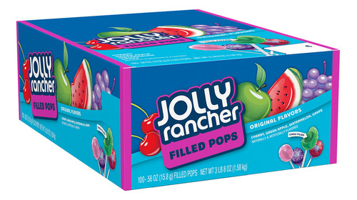 Jolly Rancher Surtido De Paletas Rellenas Con Sabor A Frutas