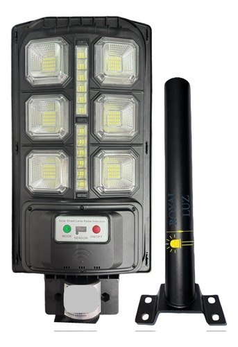 Lampara Led Solar Alumbrado Público 200w C/control Y Sensor