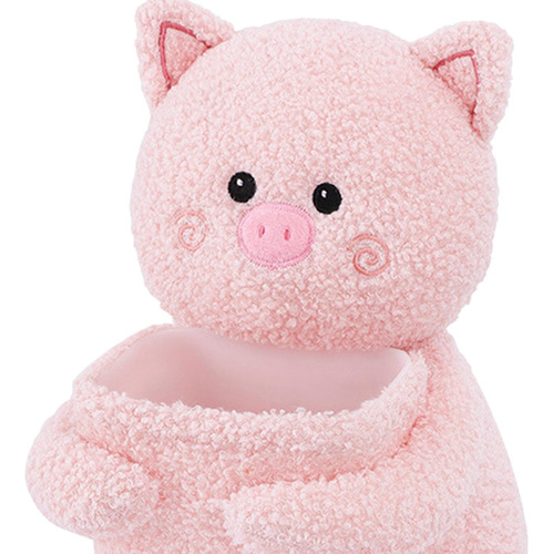Para Coche Bote De Basura Juguete De Peluche Lindo Cerdito