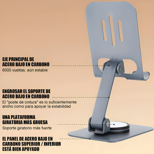 Soporte Ajustable De Aluminio Para Teléfono/tablet/consola