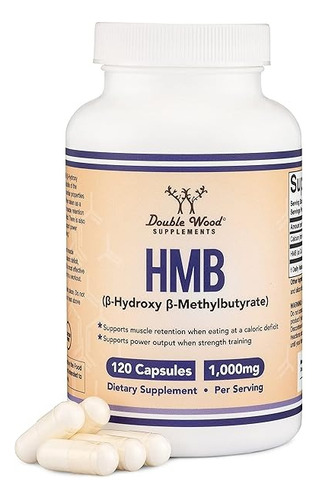 Double Wood Suplemento Hmb - 120 Cápsulas Sabor Sin Sabor